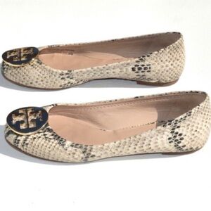 Tory Burch Snake Skin Print Ballet Flat